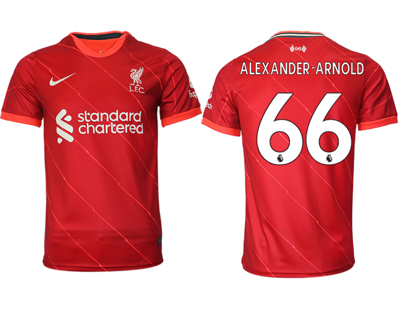 Men 2021-2022 Club Liverpool home aaa version red #66 Soccer Jersey->liverpool jersey->Soccer Club Jersey